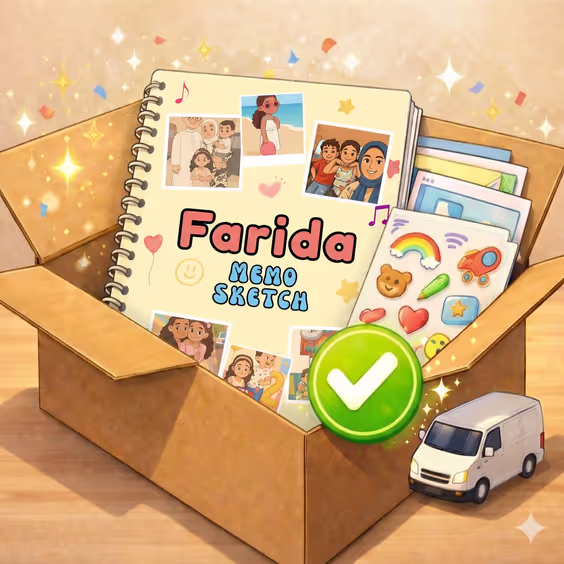 Illustration for We print + deliver your personalized package